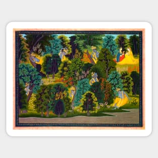 Krishna’s Longing for Radha, Gita Govinda by Jayadeva 1820-1825 Sticker